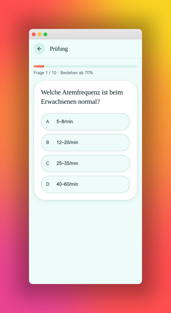 Prüfungssimulation